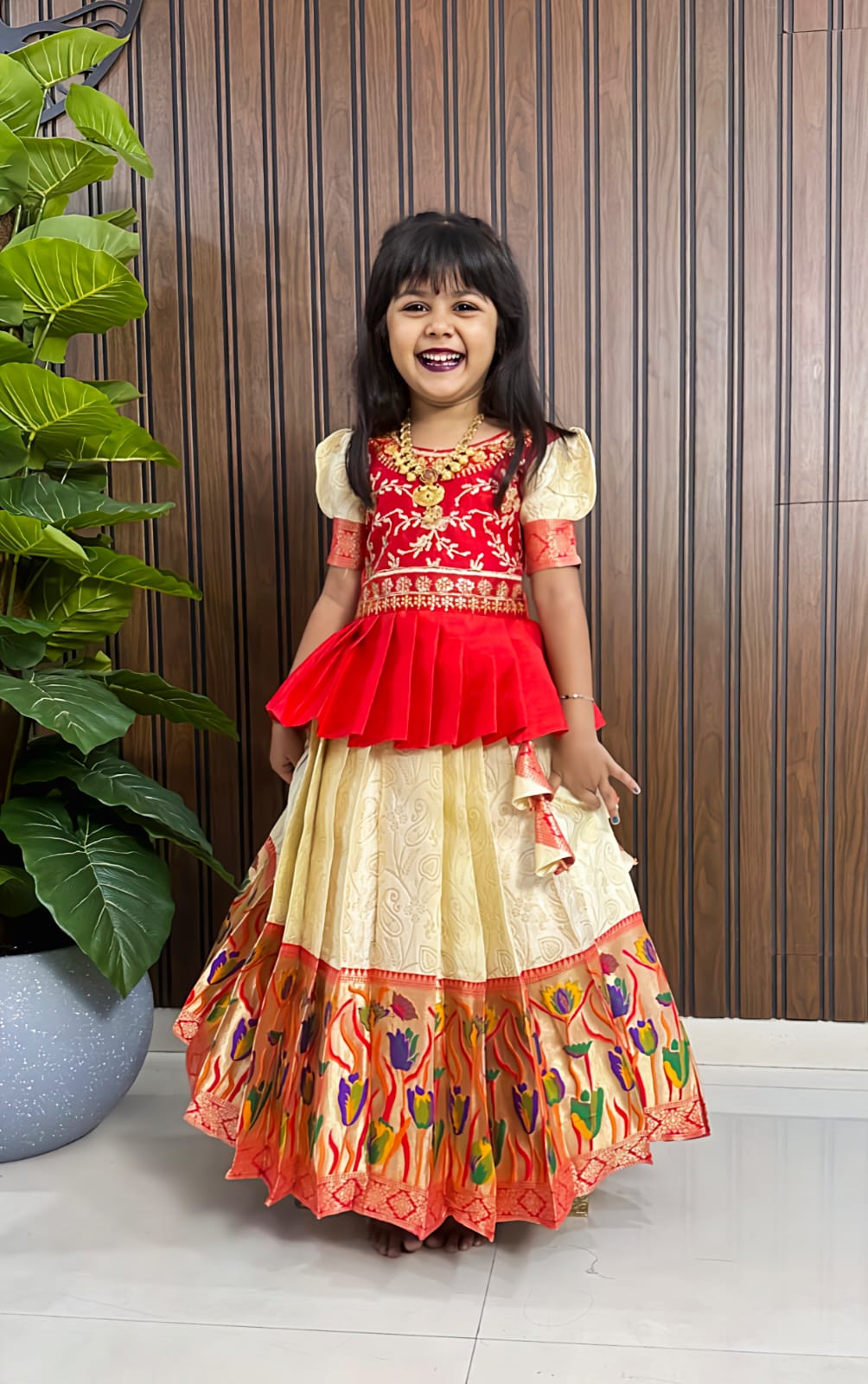 Latest PAITHANI KIDS LEHENGA CHOLI
