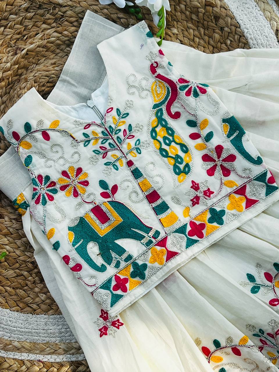 Pure Heavy Cotton Kids Lehenga Choli