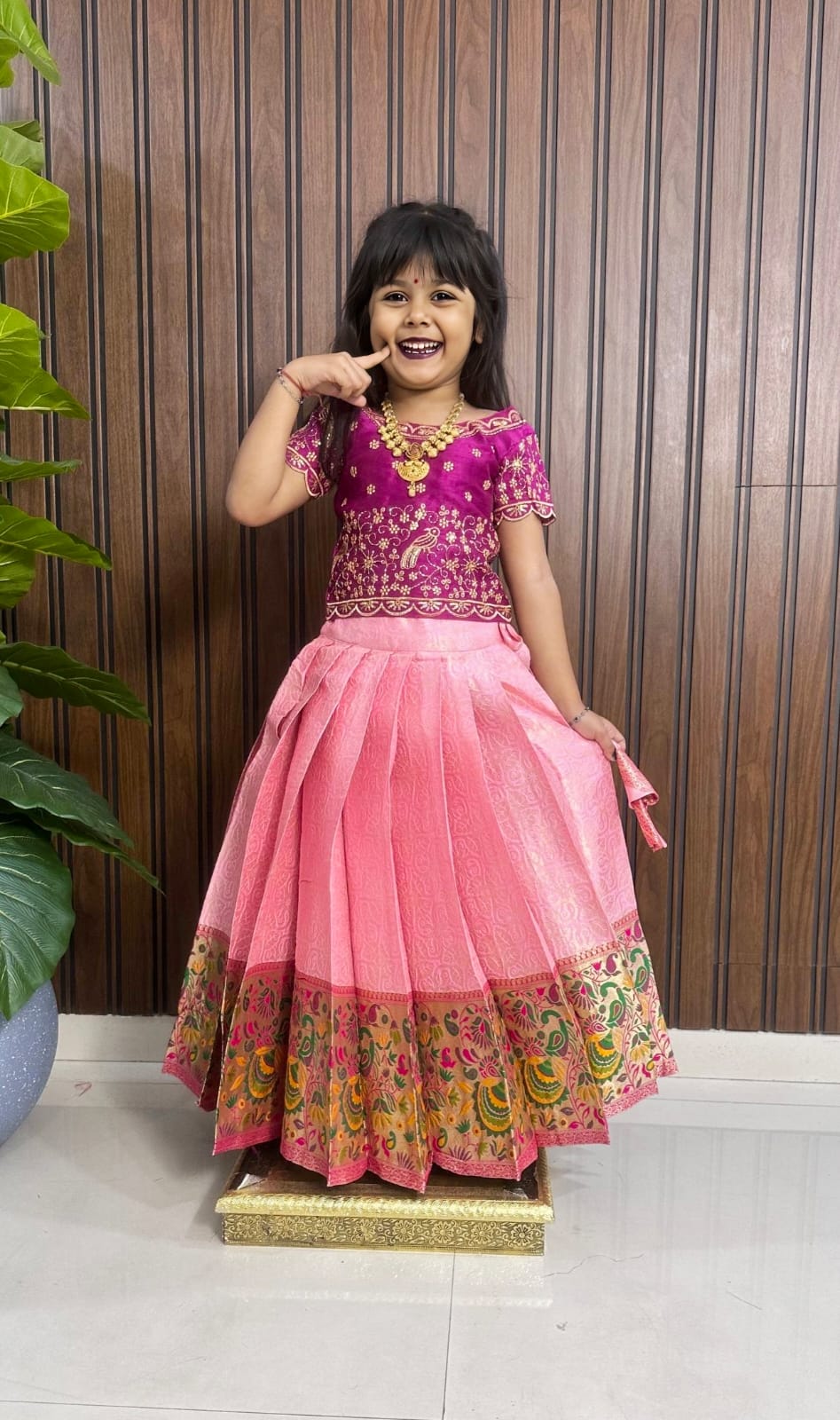 Latest PAITHANI  KIDS LEHENGA CHOLI