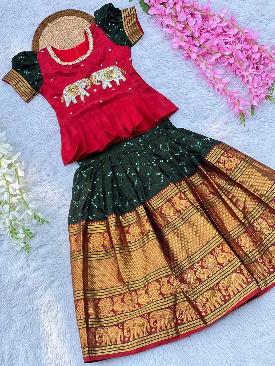 Kids Handwork Lehenga Choli