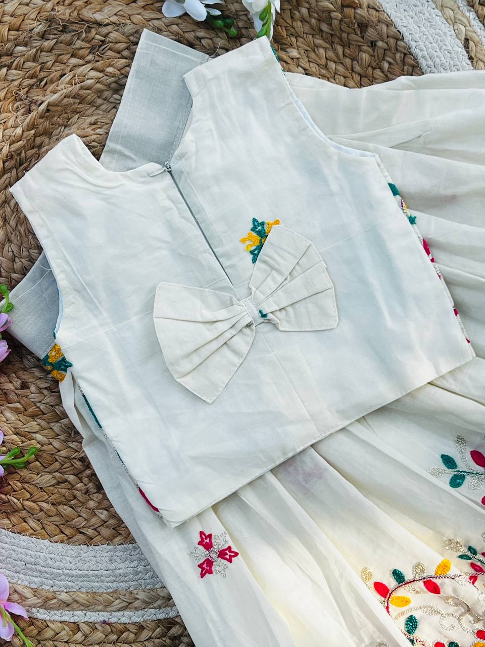 Pure Heavy Cotton Kids Lehenga Choli
