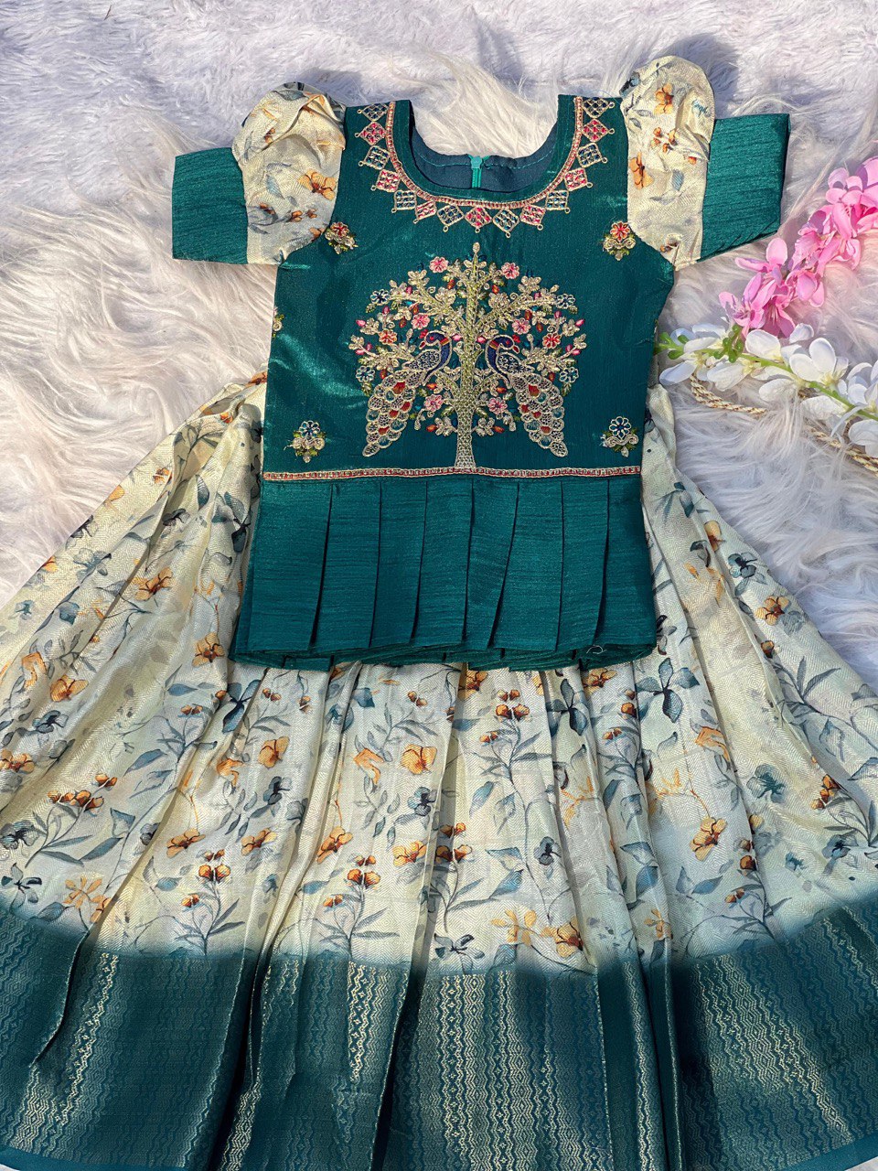 Desirable Pure Cotton Silk Lehenga Choli