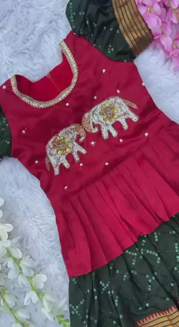 Kids Handwork Lehenga Choli